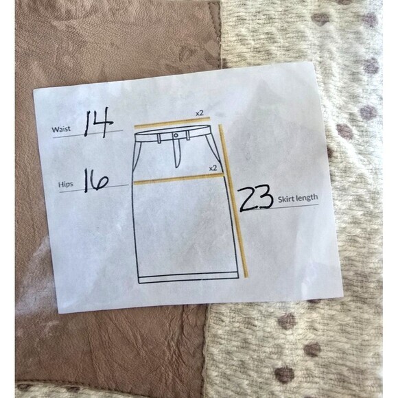 AERON Cotton Geometric Pocket Skirt Pencil Size‎ 4 Small ÁERON - Picture 3 of 11